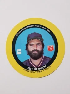 DISCOS DE JUGADOR DE BÉISBOL CADACO JEFF REARDON 1989 #NNO MINNESOTA TWINS - Imagen 1 de 2