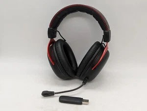 HyperX Cloud II Wireless gaming headset + USB dongle black/red for PC PS5 PS4 B - Picture 1 of 14