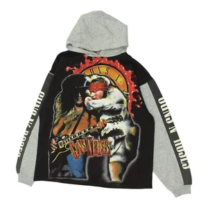 Sudadera con Capucha Guns N Roses De Colección | Años 80/90 Para Hombres Negra Gris Banda de Rock Slash Axel Sudadera con Capucha - Imagen 1 de 6
