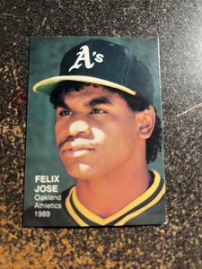 Felix Jose A's 1989 Pacific Rookies Superstars Two RARE UNLICENSED #2