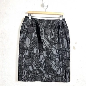 STITCHES Womens Pencil Skirt Size 10 Grey/Sliver Knee Length - Picture 1 of 11