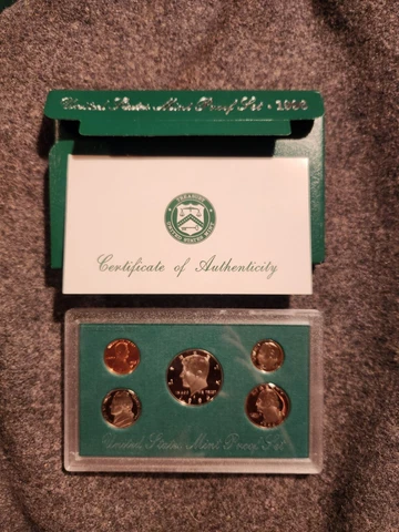 1996 Clad US Proof 5 Coin Set with Original Packaging & COA COMPLETE Cover