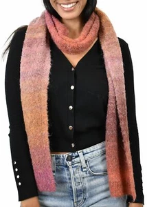 Sciarpa extra lunga C.C unisex ecologica filato riciclato misto lana avvolgente - Foto 1 di 64
