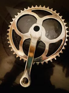 Chrome DLX MODEL Vintage NOS Crank Set W/ 5” 140mm Arms 44 teeth - Crankset - Picture 1 of 2