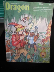 Vintage Dragon Adventure Role Playing Aid 1984 #87 - Picture 1 of 10
