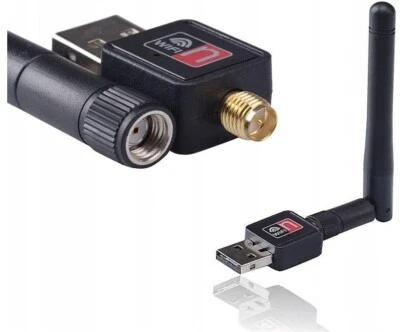 WIFI WLAN Stick Adapter USB 150Mbit 2dBi Wireless DrahtlosDongle Antenne Schwarz - Bild 1 von 4