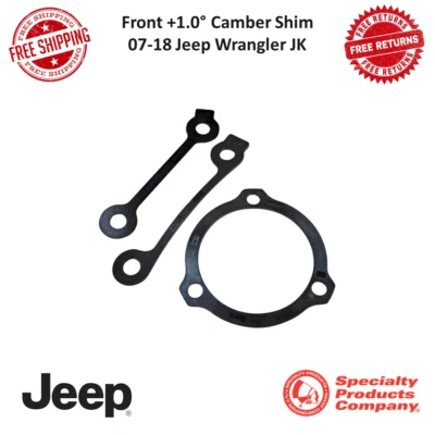 SPC +1.00 Degree Front Camber Alignment Shim Fits 2007-2018 Jeep Wrangler JK - Image 1 of 4