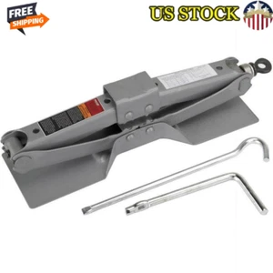 Scissor Jack 3000 Lbs Capacity Lightweight Compact Design Grey T-9456 Handle New - Picture 1 of 2