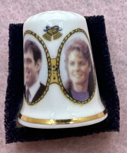 Royal Wedding Prince Andrew Sarah Ferguson 1986 Thimble - Picture 1 of 8