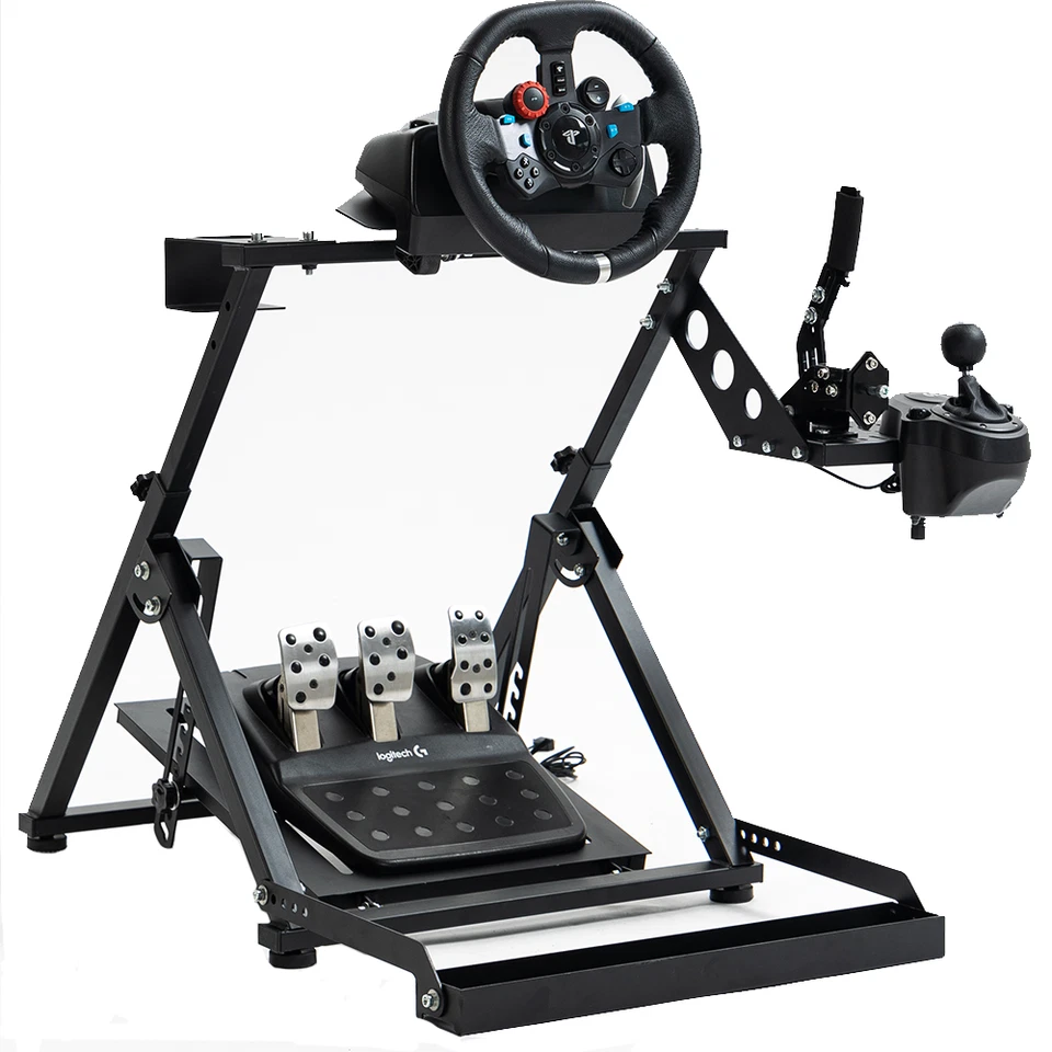 Minneer X-Shape Foldable Racing Steering Wheel Stand Fit For Logitech G29 G920 - Image 1 of 1