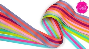 Tula Pink Webbing 1.5" W Nylon webbing 6pc lot (1yd cuts) - Picture 1 of 7
