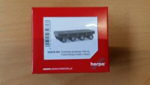 Herpa 053518-002 - 1/87 Goldhofer Achslinien Thp-Sl 4A - Rojo - Nuevo