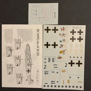 Model Aircraft Decals Bf 109G -6s Of JG53 - Picture 1 of 5