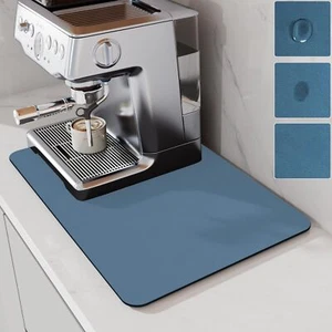 Coffee Mat Coffee Maker Mat For Countertops Absorbent Dish Drying Mat For Kitche - Picture 1 of 6