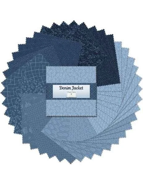 Impresiones Essential Gems de Wilmington - Chaqueta de mezclilla - Paquete de gemas/dijes de 5 quilates Foto 1 de 1