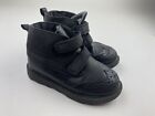 Carters 8 Boys Solid Black Oxford Wingtips Sneakers Dressy Shoes Easy On