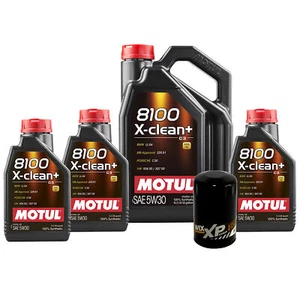 8L Motul 8100 X-CLEAN + 5W30 Wix XP Filter Motor Oil Change Kit API SN/CF - Picture 1 of 1