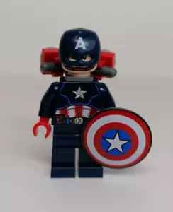 Lego Marvel Figurine Super Heroes sh0818 - Captain America Minifigure - Imagen 1 de 4