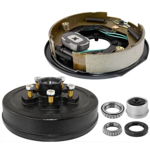 Trailer 10" X 2-1/4" left Electric Trailer Brake Kit 5 on 5 For 3500 lbs axle - Bild 1 von 10
