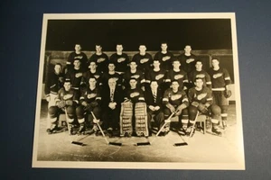 Detroit Red Wings foto d'epoca squadra 1954-1955 11x14 - Foto 1 di 1