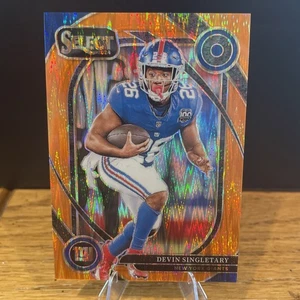 2024 Devin Singletary Select Club Level Orange Shock Giants /399 - Picture 1 of 3
