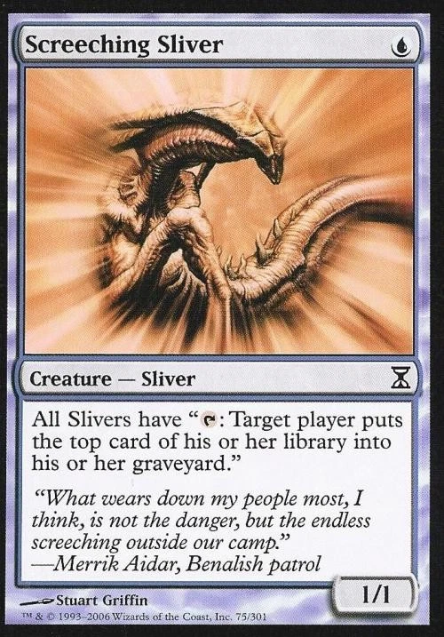 Screeching Sliver - Light Play MTG Time Spiral - Image 1 of 1