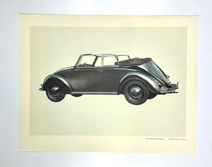 Authentic vintage THE FIRST VW of 1938/39 factory History art print Auto - Picture 1 of 2
