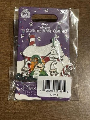 PIN DE VACACIONES PESADILLA ANTES DE NAVIDAD ELFOS - 2025 Disney LE 1500 Foto 1 de 3