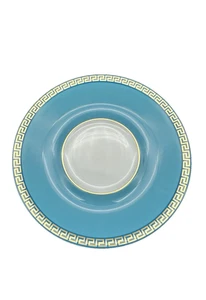 Versace Rosenthal Arabesque Ikarus Medusa Porcelain 6” Saucer KC New In Box - Picture 1 of 10