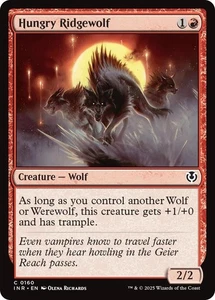 MTG (x4) Hungry Ridgewolf (x4) Playset (Innistrad Remastered C#160) NM/LP - Picture 1 of 1