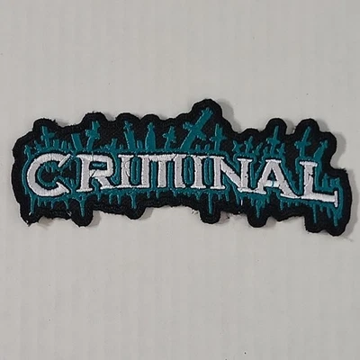 CRIMINAL Band Logo SMALL PATCH Embroidered - Image 1 of 4