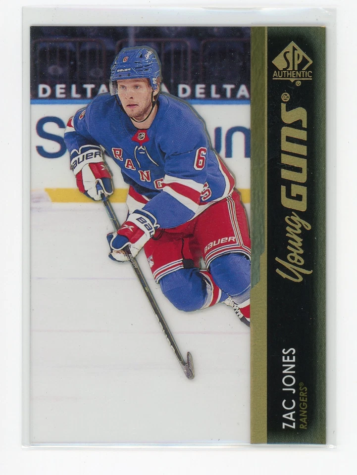 2021-22 SP Authentic Young Guns Acetate Zac Jones #231 Rookie RC SSP Rangers - Image 1 of 1