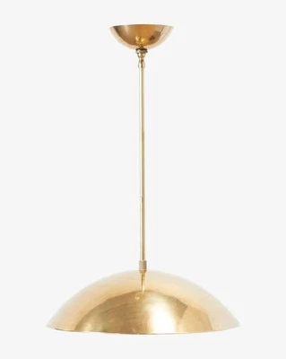 Handmade Brass Dome Pendant Light – Modern Ceiling Hanging Light Fixture by AL - Image 1 of 4
