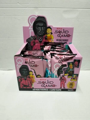Scatola Box 15 Bustine Squid Game Netflix 3d Mini Figures Card Game Diramix TCG