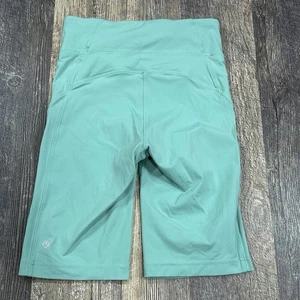 Lululemon On Pace Short 10" Inseam Nulux Sz 6 Green Washed Marsh Gym Squat Run - Picture 1 of 14