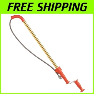 K-6DH Heavy-Duty Toilet Snake Auger with 6' Tri-Wrap Cable for Fast Clog Fixing - Picture 1 of 9