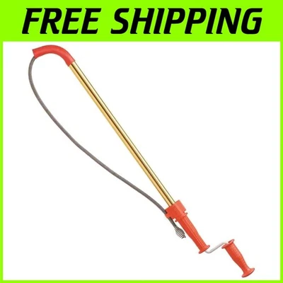 K-6DH Heavy-Duty Toilet Snake Auger with 6' Tri-Wrap Cable for Fast Clog Fixing - Image 1 of 4