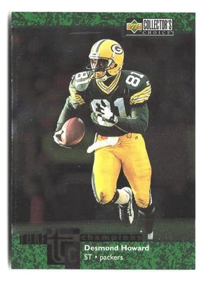 1997 Collector's Choice #TC22 Desmond Howard Turf Champions - Image 1 of 2