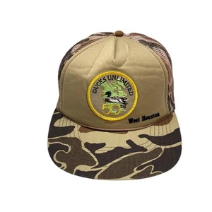 Ducks Unlimited 50th Anniversary Camo Hunting Snapback Trucker Hat Mesh Patch - Picture 1 of 8
