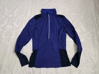 MPG Athletic Sweatshirt Striped Medium Women’s Half Zip - Image 1 of 4