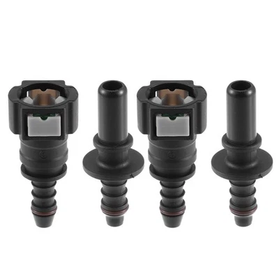 UXCELL 9.49mm à 8mm Droit Voiture Carburant Tuyau Rapide Libération Connecteur 2 Set
