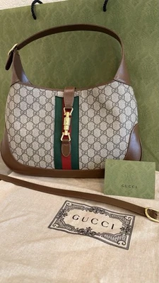 Подлинная ручная сумка Gucci GG Supreme Jackie - Изображение 1 из 4