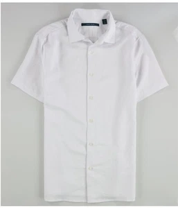 Perry Ellis Mens Cotton Viscose Dobby Button Up Shirt - Picture 1 of 3