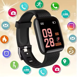 Smart Watch For Men/Women Bluetooth Heart Rate Sports Watch For Samsung iPhone - Picture 1 of 5
