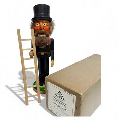 Lothar Junghanel Nut Cracker German Chimney Sweep Hand Carved Essenkehrer Signed - Image 1 of 4