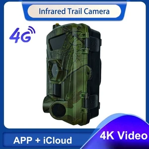 4K Trail Camera 60MP 4G Night Vision Wildlife Hunting Game Outdoor APP+iCloud - Picture 1 of 21