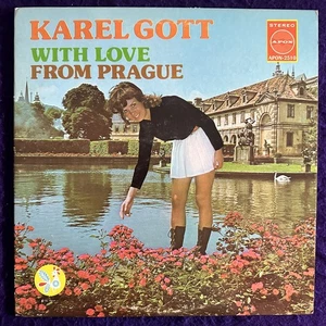 KAREL GOTT With Love From Prague LP APON Stereo Czech Pop Rock Cheesecake NM/NM - Picture 1 of 6
