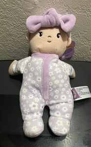 Gigglescape Giggle Scape Plüsch Baby Puppe Mädchen lila Blume weich liebevoll Floral - Bild 1 von 5
