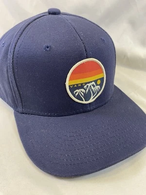 Vans Dark Blue Adjustable Hat W/ Palm Trees Logo Youth Size (Smaller) No Tags - Image 1 of 4