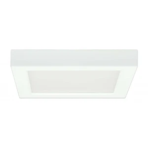 13.5w 7-in Flush Mount LED Fixture 2700K Square Shape White Finish 120v - Picture 1 of 2